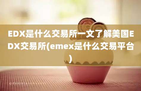 EDX是什么交易所一文了解美国EDX交易所(emex是什么交易平台)