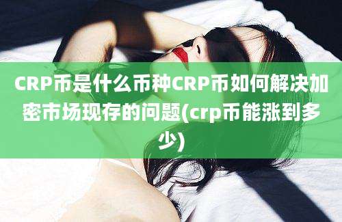 CRP币是什么币种CRP币如何解决加密市场现存的问题(crp币能涨到多少)