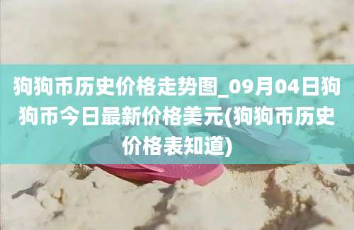 狗狗币历史价格走势图_09月04日狗狗币今日最新价格美元(狗狗币历史价格表知道)