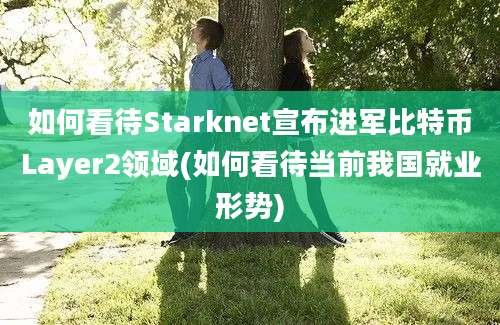 如何看待Starknet宣布进军比特币Layer2领域(如何看待当前我国就业形势)