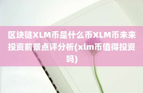 区块链XLM币是什么币XLM币未来投资前景点评分析(xlm币值得投资吗)