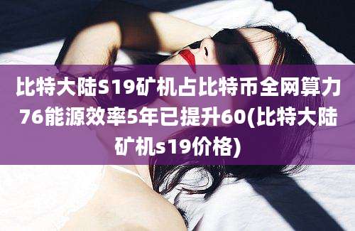 比特大陆S19矿机占比特币全网算力76能源效率5年已提升60(比特大陆矿机s19价格)