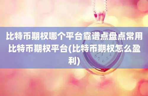 比特币期权哪个平台靠谱点盘点常用比特币期权平台(比特币期权怎么盈利)