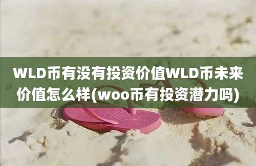 WLD币有没有投资价值WLD币未来价值怎么样(woo币有投资潜力吗)