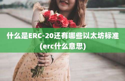 什么是ERC-20还有哪些以太坊标准(erc什么意思)