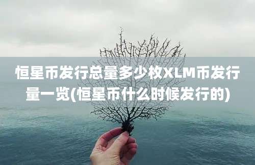 恒星币发行总量多少枚XLM币发行量一览(恒星币什么时候发行的)