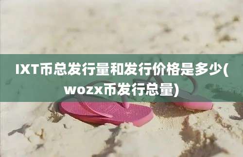 IXT币总发行量和发行价格是多少(wozx币发行总量)