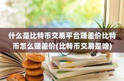 什么是比特币交易平台赚差价比特币怎么赚差价(比特币交易是啥)