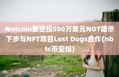 Notcoin要空投500万美元NOT暗示下步与NFT项目Lost Dogs合作(nbtc币空投)