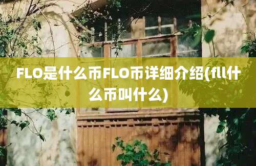 FLO是什么币FLO币详细介绍(fll什么币叫什么)