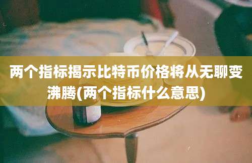 两个指标揭示比特币价格将从无聊变沸腾(两个指标什么意思)