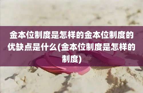 金本位制度是怎样的金本位制度的优缺点是什么(金本位制度是怎样的制度)