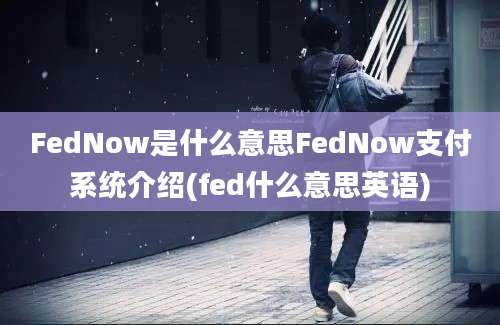 FedNow是什么意思FedNow支付系统介绍(fed什么意思英语)