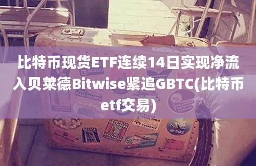 比特币现货ETF连续14日实现净流入贝莱德Bitwise紧追GBTC(比特币etf交易)