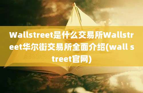 Wallstreet是什么交易所Wallstreet华尔街交易所全面介绍(wall street官网)