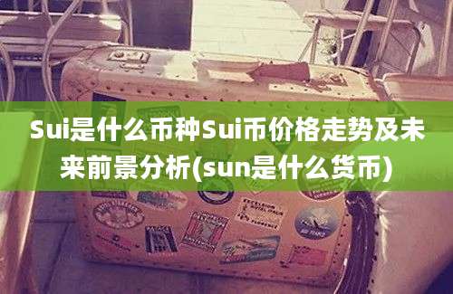 Sui是什么币种Sui币价格走势及未来前景分析(sun是什么货币)