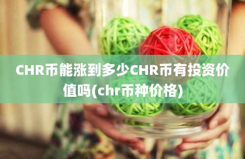 CHR币能涨到多少CHR币有投资价值吗(chr币种价格)