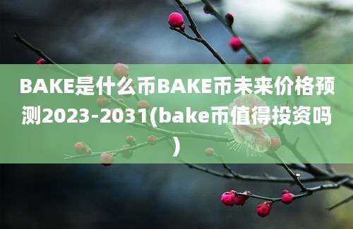 BAKE是什么币BAKE币未来价格预测2023-2031(bake币值得投资吗)