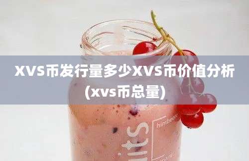 XVS币发行量多少XVS币价值分析(xvs币总量)