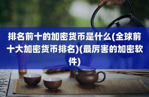 排名前十的加密货币是什么(全球前十大加密货币排名)(最厉害的加密软件)