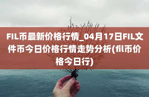 FIL币最新价格行情_04月17日FIL文件币今日价格行情走势分析(fil币价格今日行)