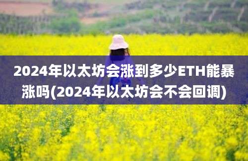 2024年以太坊会涨到多少ETH能暴涨吗(2024年以太坊会不会回调)