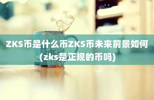 ZKS币是什么币ZKS币未来前景如何(zks是正规的币吗)