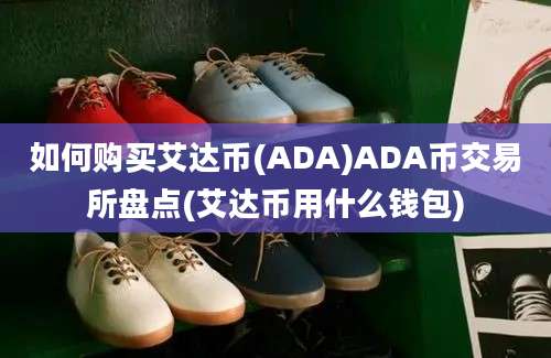 如何购买艾达币(ADA)ADA币交易所盘点(艾达币用什么钱包)