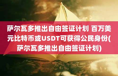 萨尔瓦多推出自由签证计划 百万美元比特币或USDT可获得公民身份(萨尔瓦多推出自由签证计划)