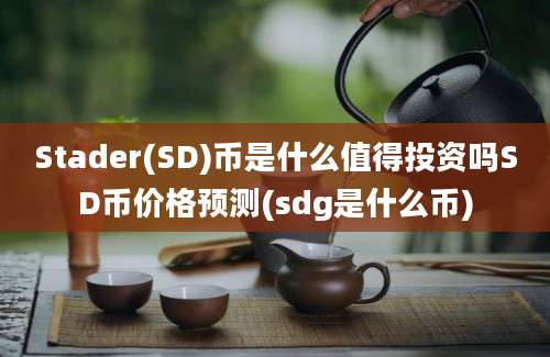 Stader(SD)币是什么值得投资吗SD币价格预测(sdg是什么币)