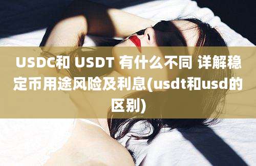 USDC和 USDT 有什么不同 详解稳定币用途风险及利息(usdt和usd的区别)