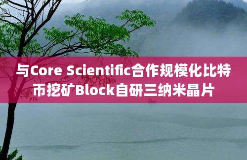 与Core Scientific合作规模化比特币挖矿Block自研三纳米晶片