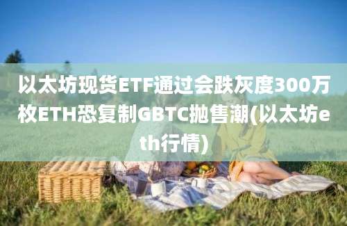 以太坊现货ETF通过会跌灰度300万枚ETH恐复制GBTC抛售潮(以太坊eth行情)