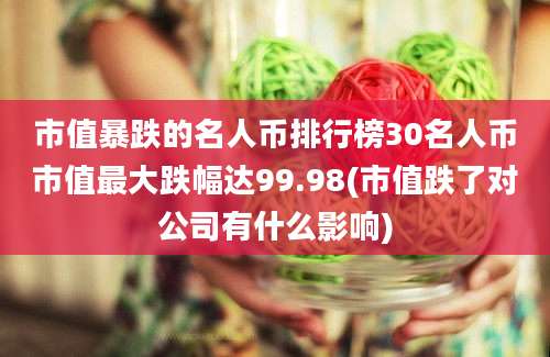 市值暴跌的名人币排行榜30名人币市值最大跌幅达99.98(市值跌了对公司有什么影响)