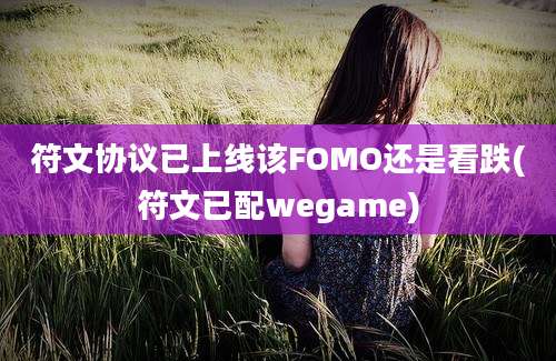 符文协议已上线该FOMO还是看跌(符文已配wegame)