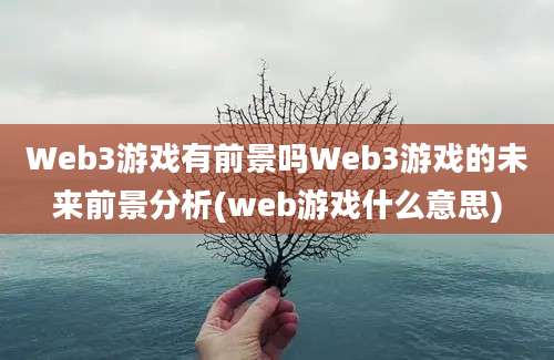 Web3游戏有前景吗Web3游戏的未来前景分析(web游戏什么意思)