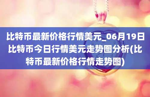 比特币最新价格行情美元_06月19日比特币今日行情美元走势图分析(比特币最新价格行情走势图)