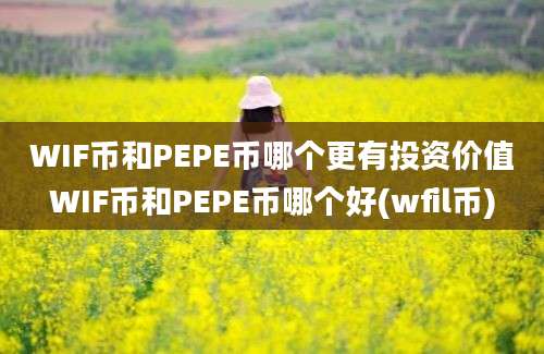 WIF币和PEPE币哪个更有投资价值WIF币和PEPE币哪个好(wfil币)