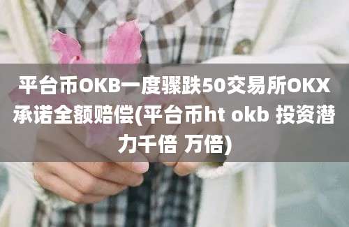 平台币OKB一度骤跌50交易所OKX承诺全额赔偿(平台币ht okb 投资潜力千倍 万倍)