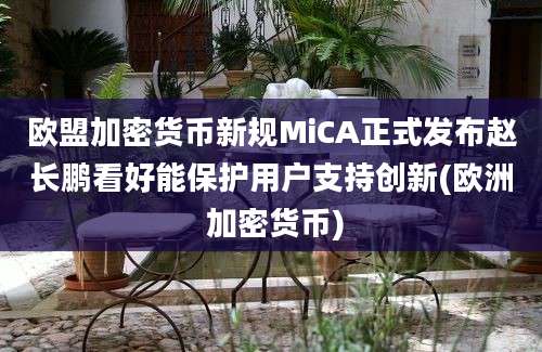 欧盟加密货币新规MiCA正式发布赵长鹏看好能保护用户支持创新(欧洲 加密货币)