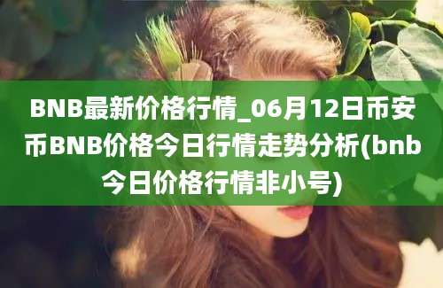 BNB最新价格行情_06月12日币安币BNB价格今日行情走势分析(bnb今日价格行情非小号)