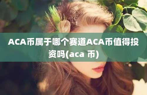 ACA币属于哪个赛道ACA币值得投资吗(aca 币)