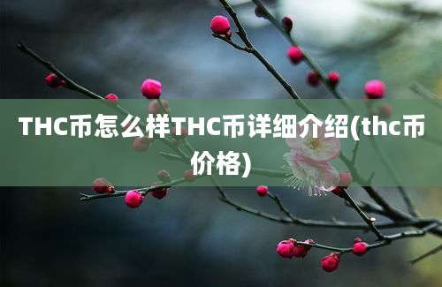 THC币怎么样THC币详细介绍(thc币价格)