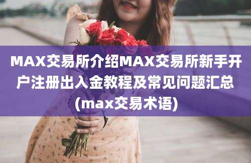 MAX交易所介绍MAX交易所新手开户注册出入金教程及常见问题汇总(max交易术语)