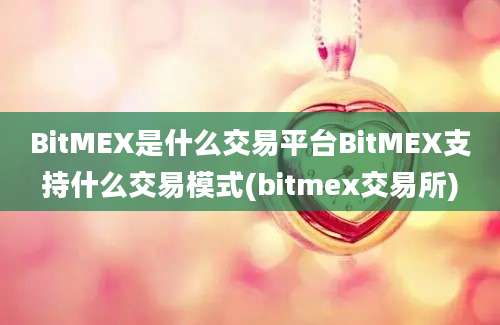 BitMEX是什么交易平台BitMEX支持什么交易模式(bitmex交易所)