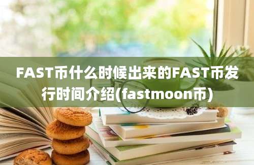 FAST币什么时候出来的FAST币发行时间介绍(fastmoon币)