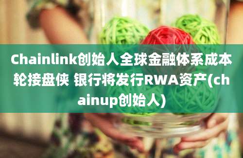 Chainlink创始人全球金融体系成本轮接盘侠 银行将发行RWA资产(chainup创始人)