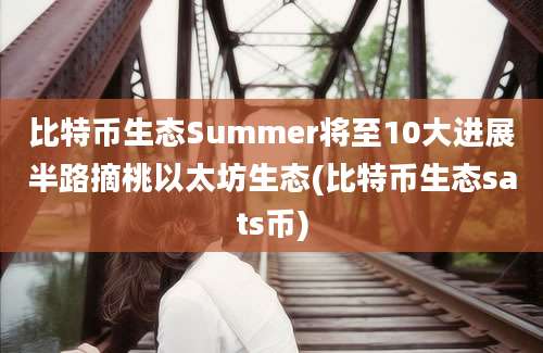 比特币生态Summer将至10大进展半路摘桃以太坊生态(比特币生态sats币)