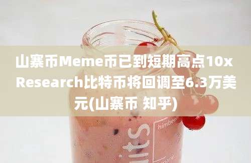 山寨币Meme币已到短期高点10x Research比特币将回调至6.3万美元(山寨币 知乎)