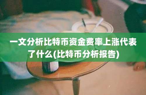 一文分析比特币资金费率上涨代表了什么(比特币分析报告)